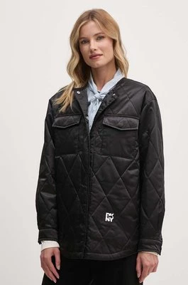 Dkny kurtka damska kolor czarny przejściowa oversize D2B4A112