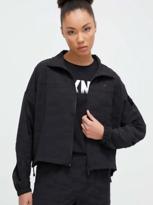 Dkny kurtka damska kolor czarny przejściowa oversize DP3J9377