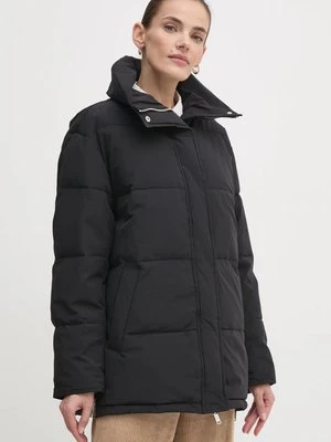 Dkny kurtka damska kolor czarny zimowa oversize D2G4A179