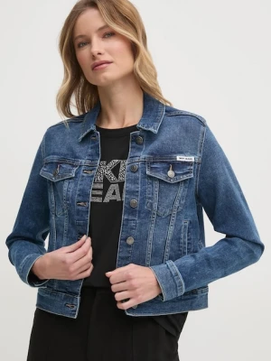 Dkny kurtka damska kolor niebieski przejściowa DJ4J6006