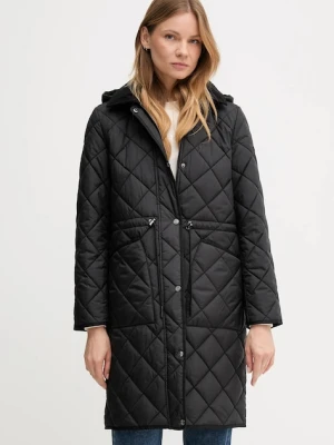 Dkny kurtka kolor czarny przejściowa DLEMPT76