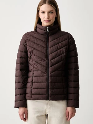 DKNY kurtka pikowana damska brązowy