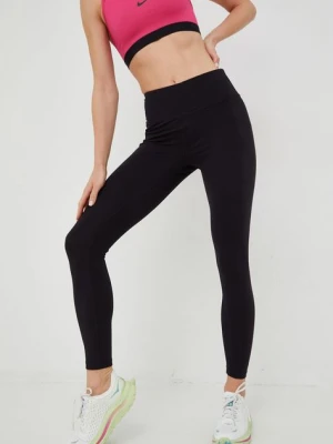 Dkny legginsy damskie kolor czarny gładkie