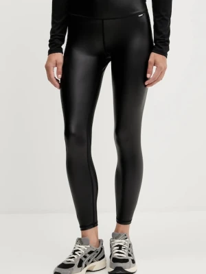 Dkny legginsy damskie kolor czarny gładkie DP5P2096