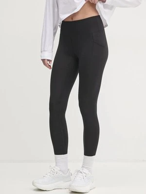 Dkny legginsy damskie kolor czarny gładkie DP5P3555