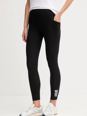 Dkny legginsy damskie kolor czarny gładkie DP5P3681