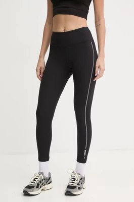 Dkny legginsy damskie kolor czarny z aplikacją DP4P3323