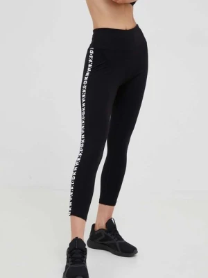 Dkny legginsy damskie kolor czarny z nadrukiem DP3P1939