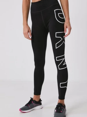 Dkny Legginsy DP1P1960 damskie kolor czarny z nadrukiem