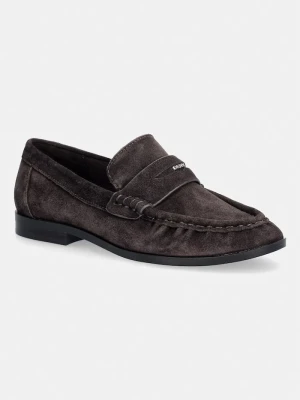 DKNY loafersy damskie zamszowe DAWES brązowy