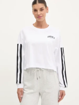 Dkny longsleeve bawełniany kolor biały DP5T1226