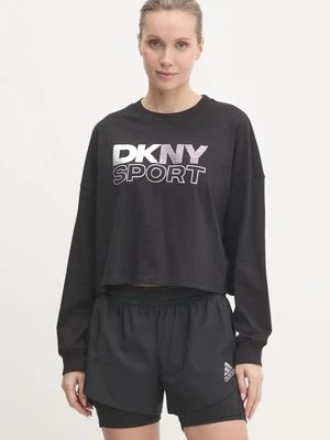 Dkny longsleeve bawełniany kolor czarny DP5T1117