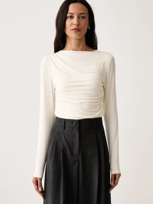 DKNY longsleeve damski beżowy