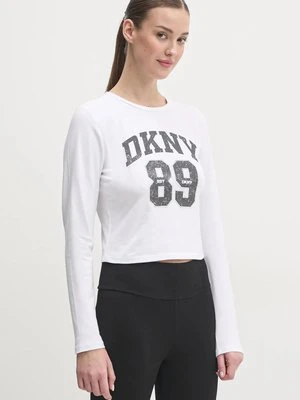 Dkny longsleeve damski kolor biały DP4T9979