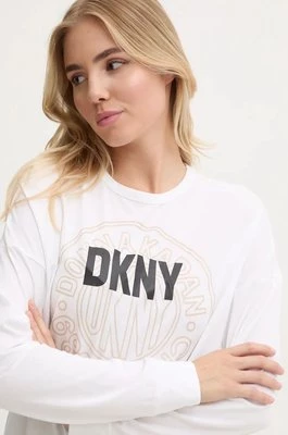 Dkny longsleeve piżamowy kolor biały YI20021