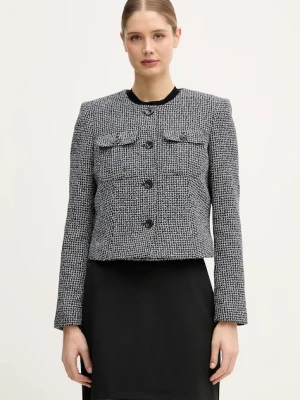 Dkny marynarka kolor granatowy jednorzędowa UK5JV347