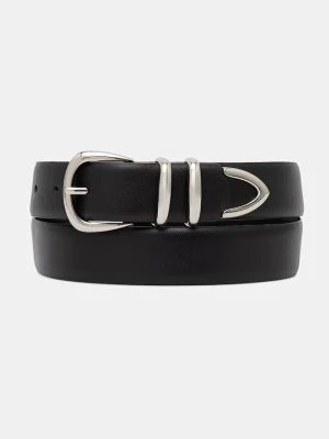 DKNY pasek damski czarny