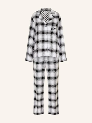 Dkny Piżama Channel The Flannel Z Flaneli schwarz