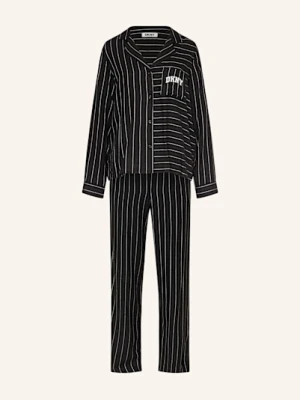 Dkny Piżama Channel The Flannel Z Flaneli schwarz