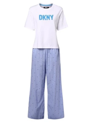 DKNY Piżama damska Kobiety Bawełna niebieski|biały w paski,