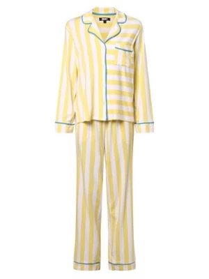 DKNY Piżama damska Kobiety Bawełna żółty|biały w paski,
