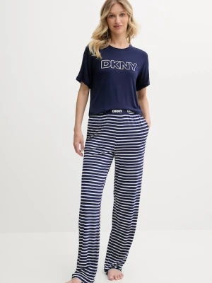 Dkny piżama damska kolor granatowy YI90051