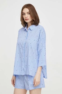 Dkny piżama damska kolor niebieski YI50008
