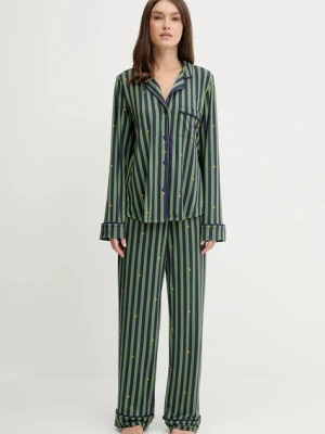 Dkny piżama damska kolor zielony YI90076
