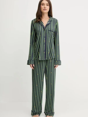 Dkny piżama damska kolor zielony YI90076
