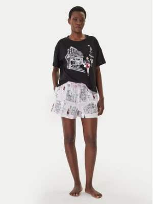 DKNY Piżama YI50108 Czarny Regular Fit