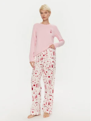DKNY Piżama YI80037 Różowy Relaxed Fit