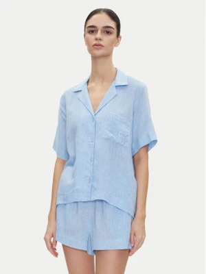 DKNY Piżama YI90054 Błękitny Regular Fit Niebieski jasny
