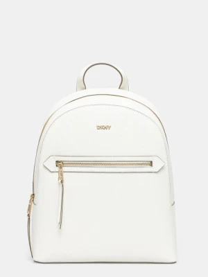 Dkny plecak skórzany damski kolor biały mały gładki R51K3J33