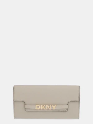 Dkny portfel damski kolor beżowy R52QKM29