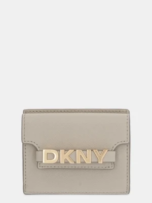 Dkny portfel skórzany damski kolor beżowy R52ZKM22