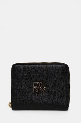 Dkny portfel skórzany damski kolor czarny R43ZKF83