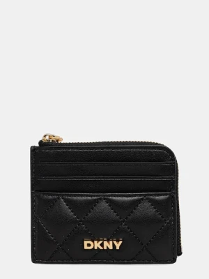 Dkny portfel skórzany damski kolor czarny R521KL12