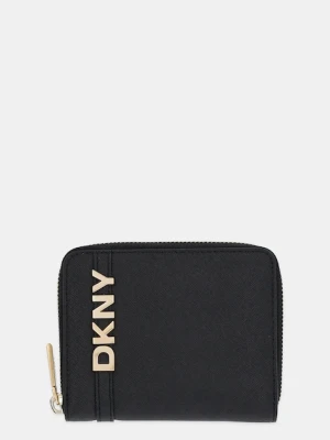 Dkny portfel skórzany damski kolor czarny R521KM25