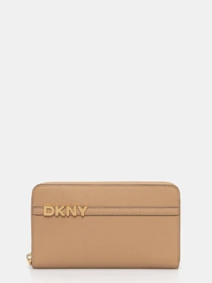 Dkny portfel skórzany damski kolor zielony R521KM28