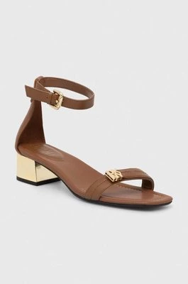Dkny sandały skórzane Ella kolor brązowy K1480996