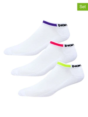 DKNY Skarpety (3 pary) w kolorze białym rozmiar: 37-40