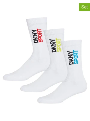 DKNY Skarpety (3 pary) w kolorze białym rozmiar: 40-45