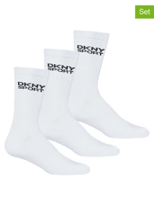 DKNY Skarpety (3 pary) w kolorze białym rozmiar: 40-45