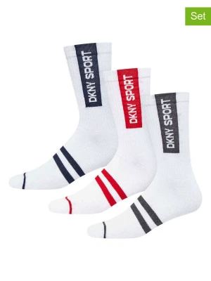 DKNY Skarpety (3 pary) w kolorze białym rozmiar: 40-45