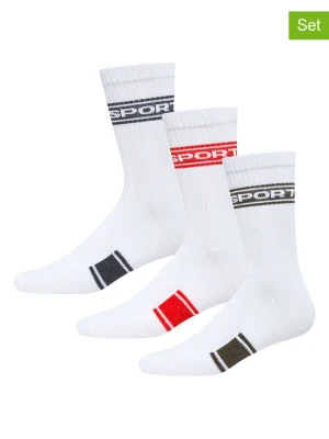 DKNY Skarpety (3 pary) w kolorze białym rozmiar: 40-45