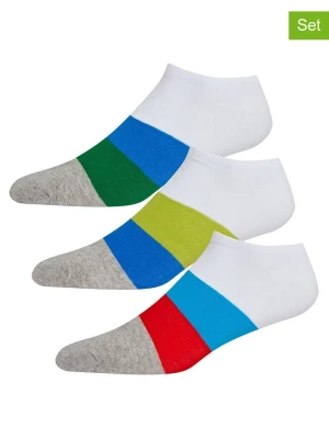 DKNY Skarpety (3 pary) w kolorze białym ze wzorem rozmiar: 40-45