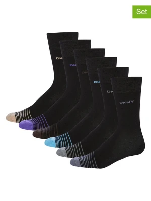 DKNY Skarpety (6 par) w kolorze czarnym rozmiar: 40-45