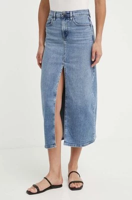 Dkny spódnica jeansowa maxi prosta DJ4K9506