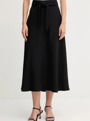 Dkny spódnica kolor czarny maxi rozkloszowana UE5S8896