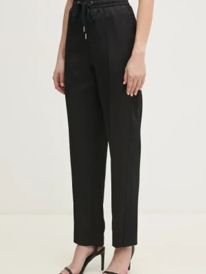 Zdjęcie produktu Dkny spodnie damskie kolor czarny proste high waist P5AK7A36